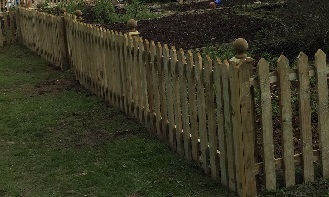 Vegetable Garden Picket Fence in Blofield - Case Study